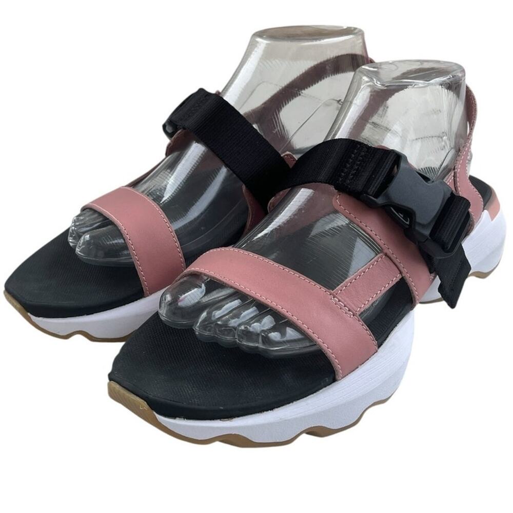 Womens Sorel Kinetic NL4697-659 Leather Slingback Sandal 9 Pink Walking Casual - Picture 2 of 6